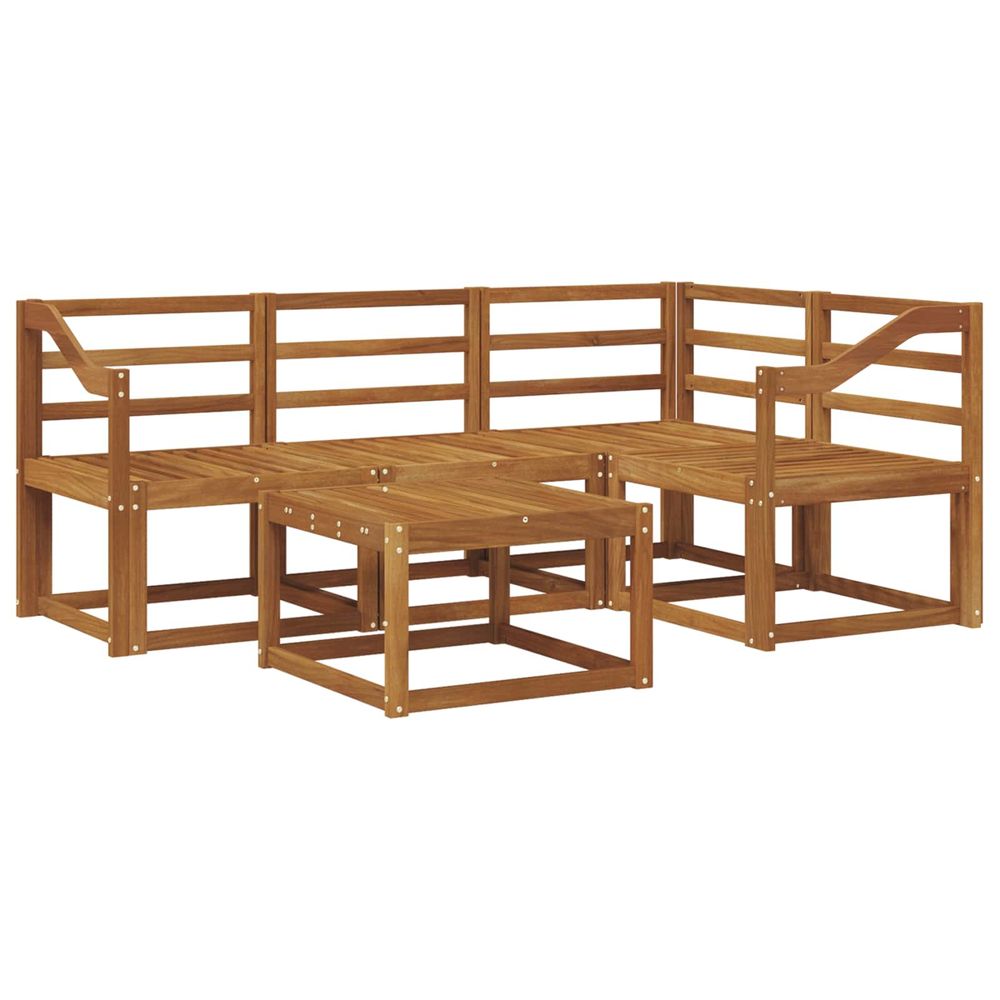 Ensemble de canapés d'extérieur 5 pc naturel
