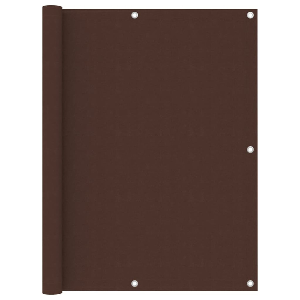 Écran de balcon marron 120x600 cm tissu oxford