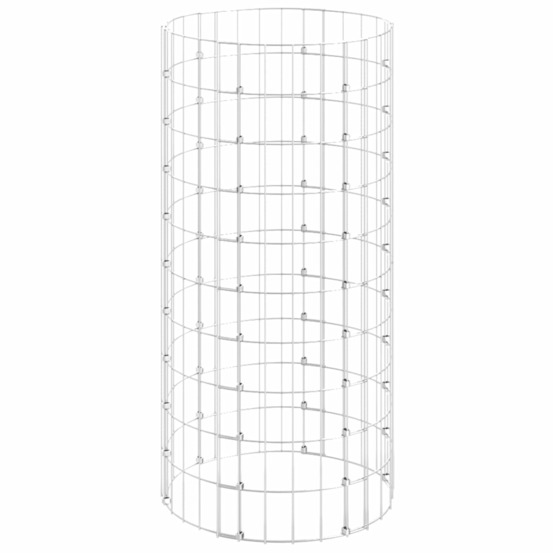 Poteau à gabion circulaire acier galvanisé ø50x100 cm