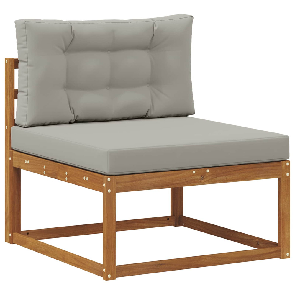 Sofa de milieu extérieur bois d'acacia massif naturel