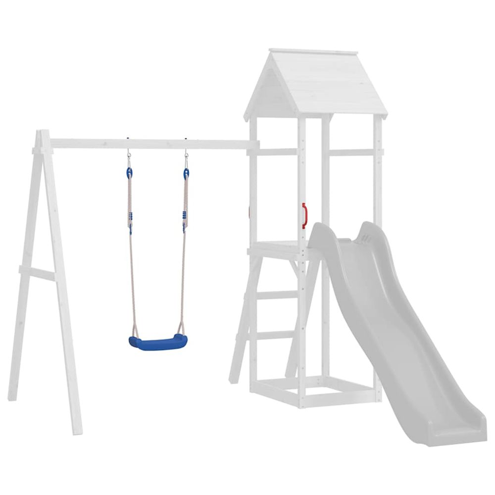 Sièges de balançoire avec cordes 2 pcs bleu 37x15 cm pe