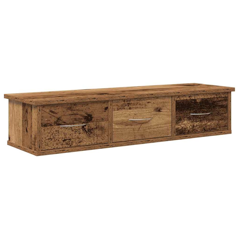 Armoire murale vieux bois 88x26x18,5 cm bois d'ingénierie