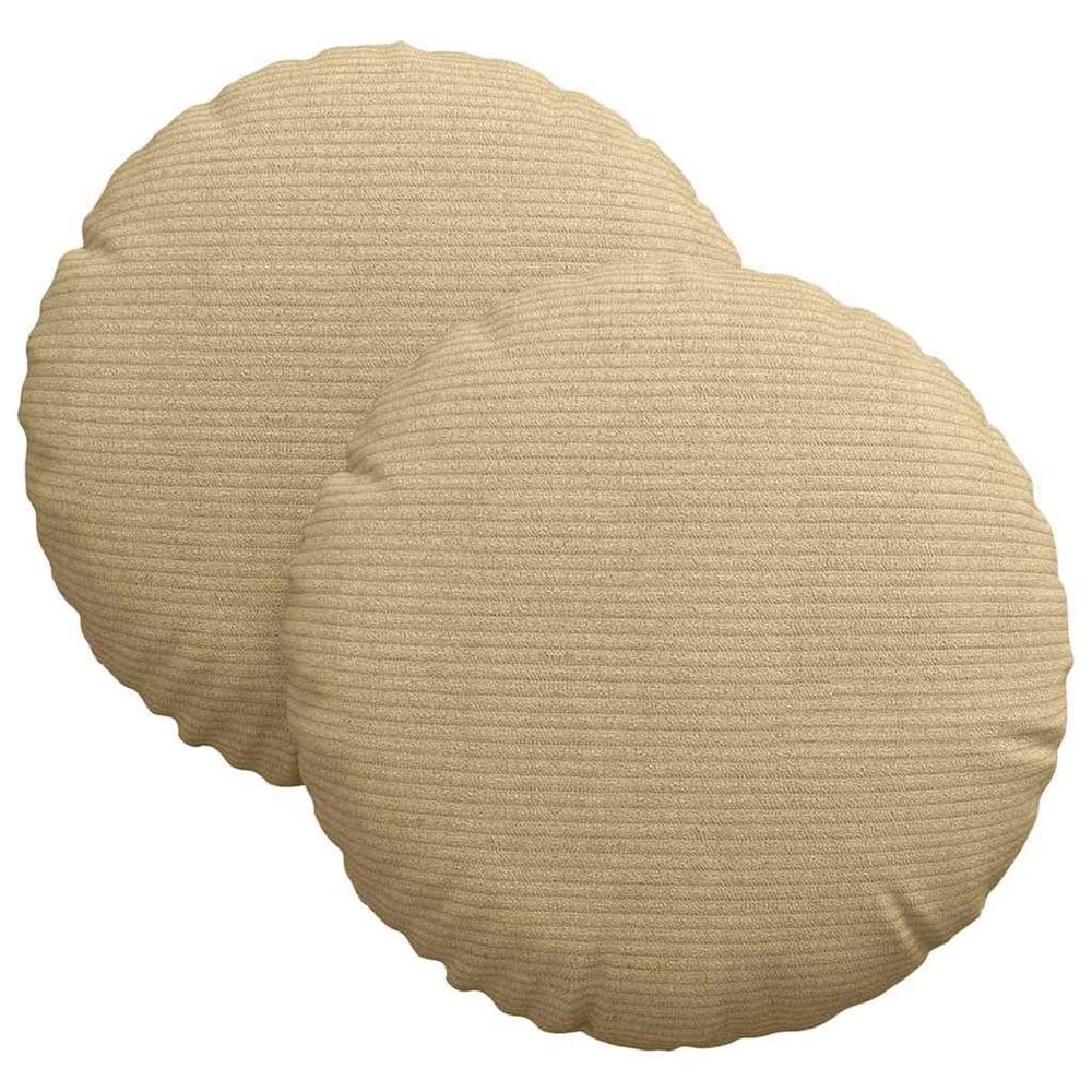Coussins de siège 2 pc tissu en velours côtelé vert gris