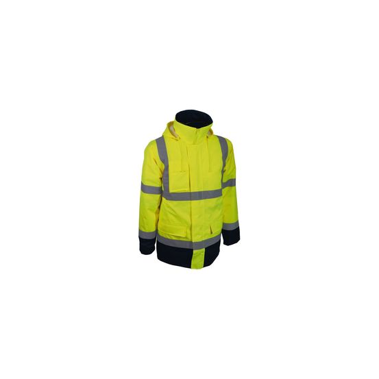 Parka hivi 4 en 1 orange modularité et sécurité haute visibilité - générique