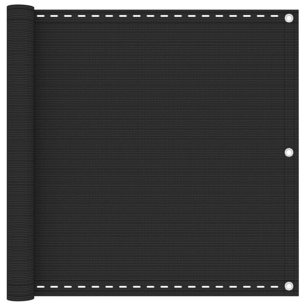 Écran de balcon brise pare vue protection confidentialité en pehd 90 x 400 cm anthracite