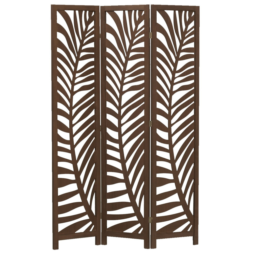 Paravent en bois feuillage