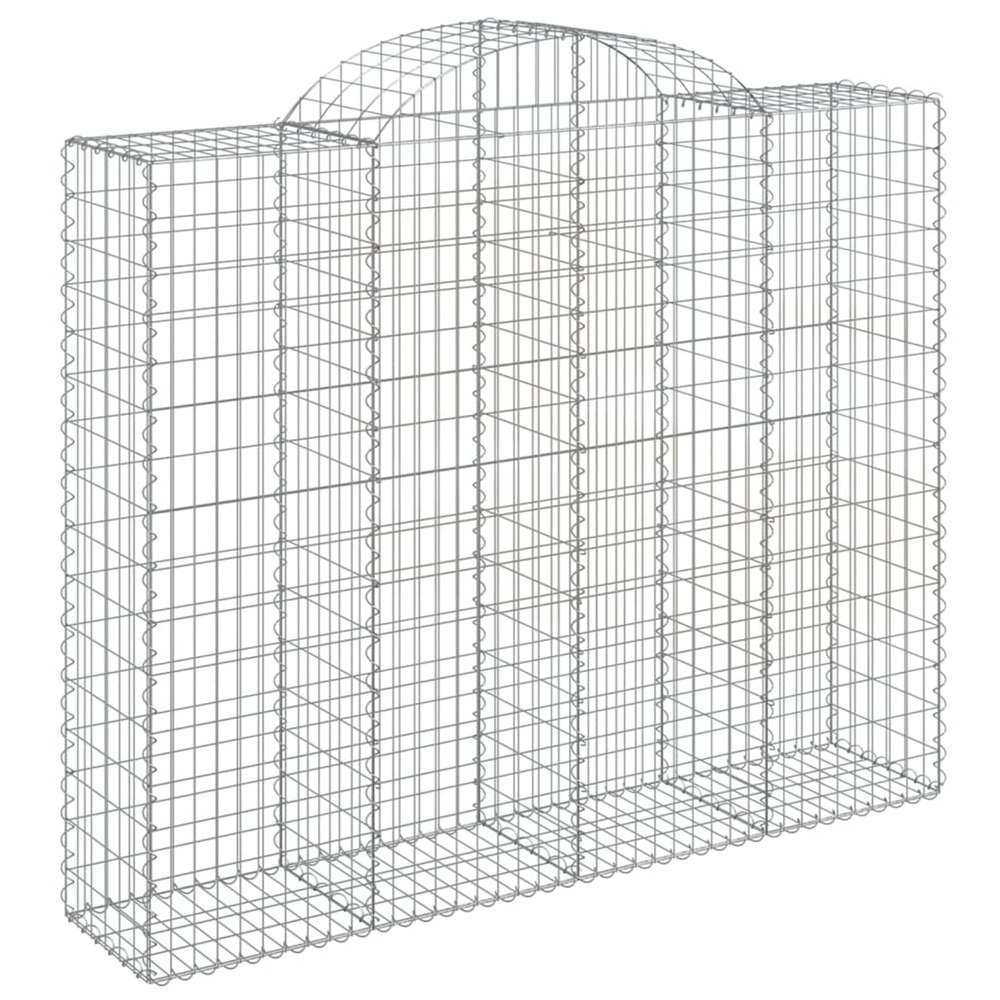 Panier de gabions arqué 200x50x160/180 cm fer galvanisé