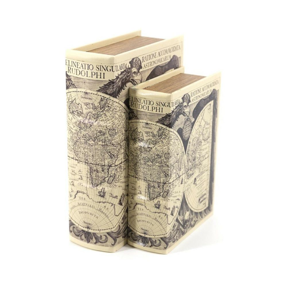 Livre astronomicarum carton similicuir carton blanc - décoration d'autrefois
