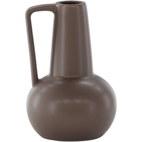 Vase en grès lane marron
