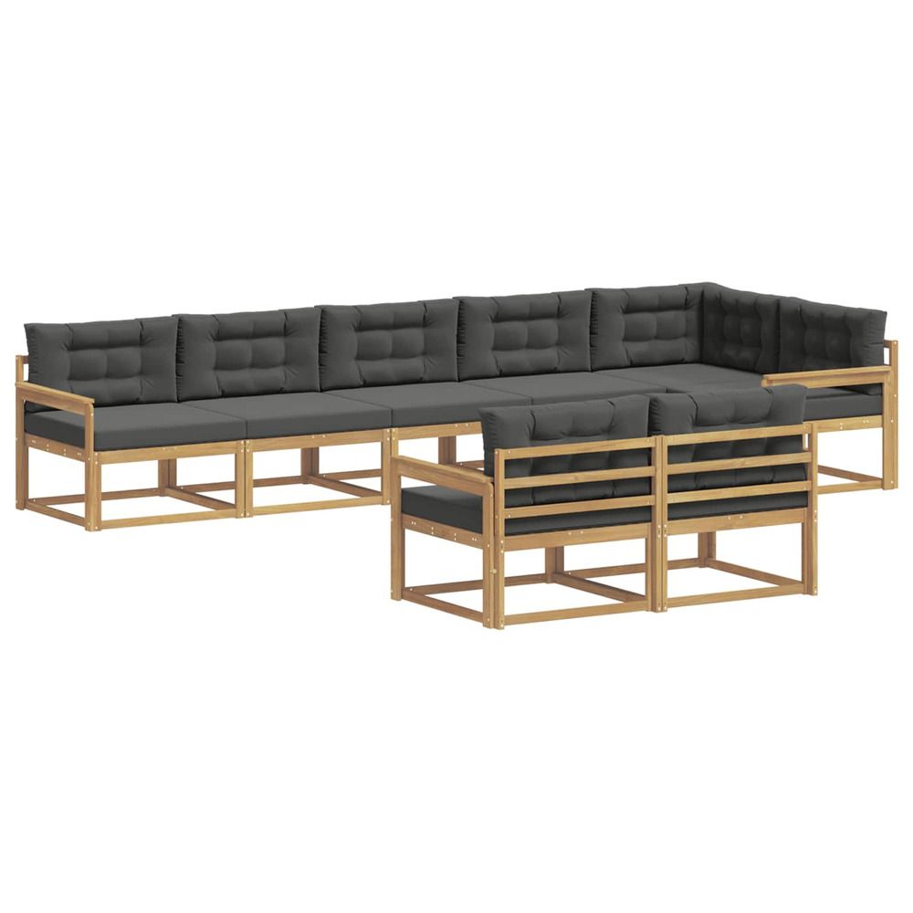 Ensemble de canapés d'extérieur 6 pc blanc et anthracite