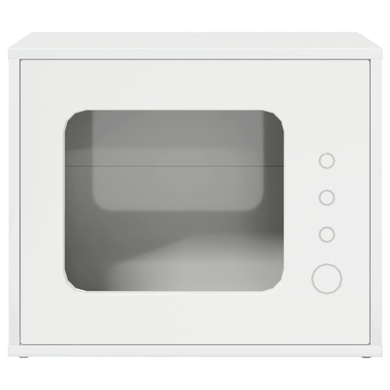 Maison pour chat blanc brillant 51 x 30 x 42,5 cm