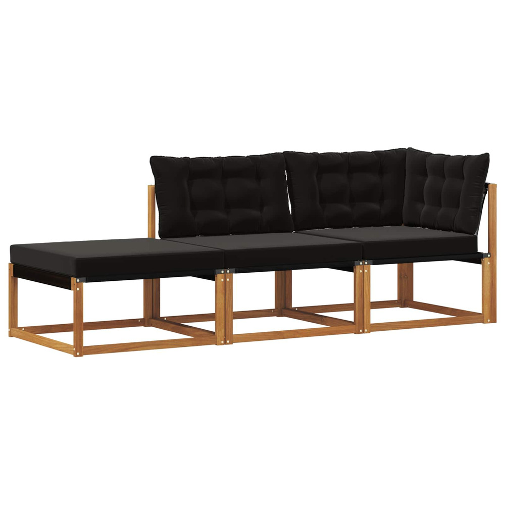Unités de sofa sectionnel d'extérieur 3 pièce naturel