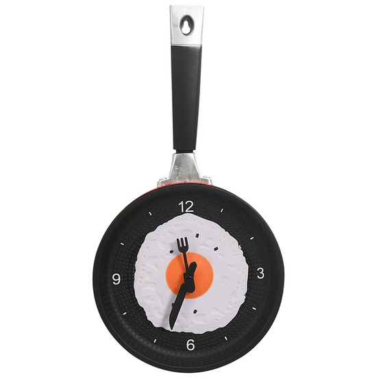 325164 wall clock with fried egg pan design 18,8 cm