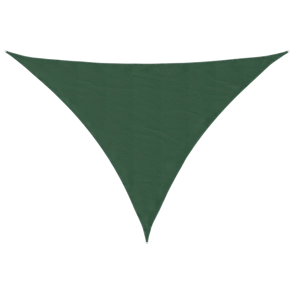 Voile parasol tissu oxford triangulaire 5x6x6 m vert foncé
