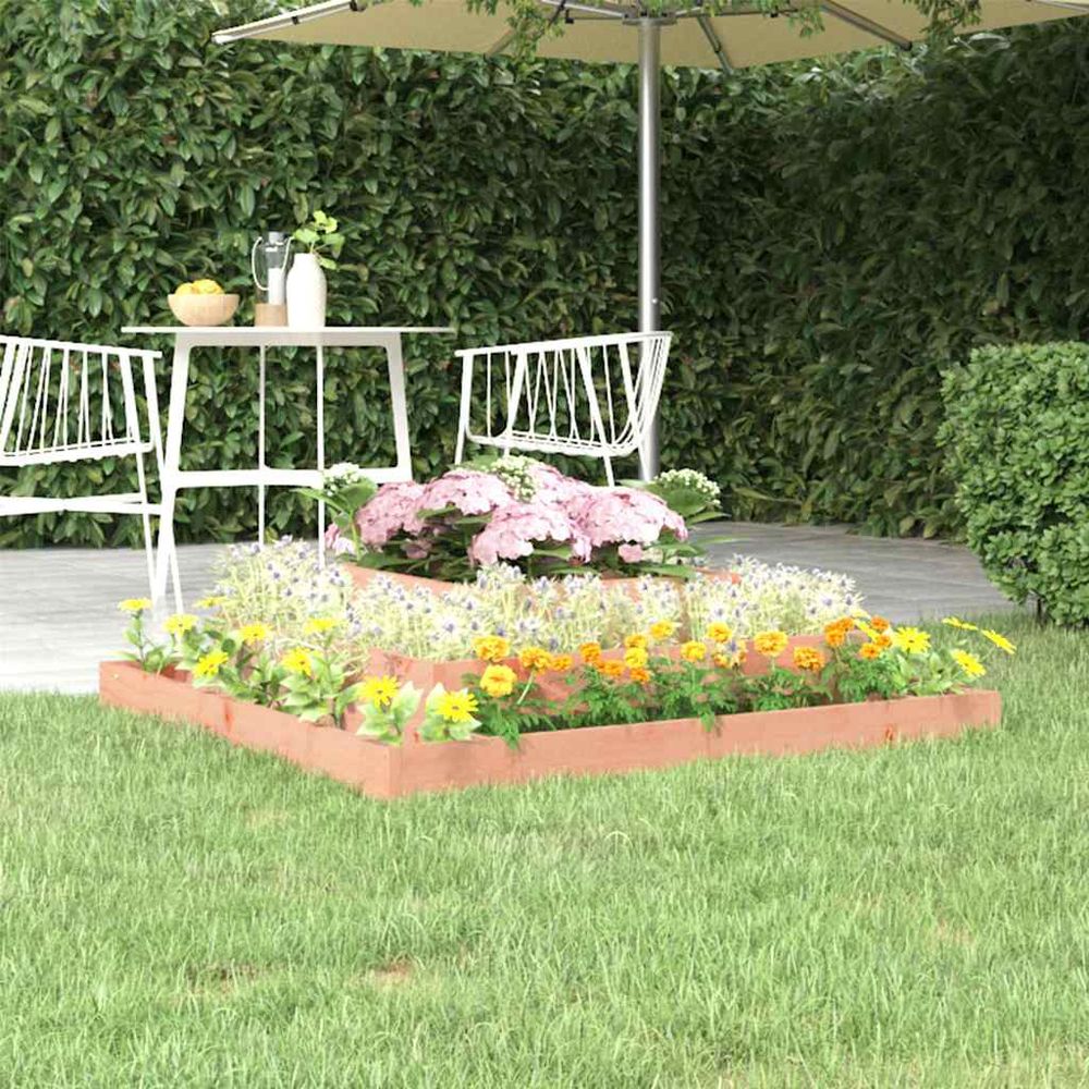 Grand carré potager 3 niveaux bois de douglas durable 110x110cm