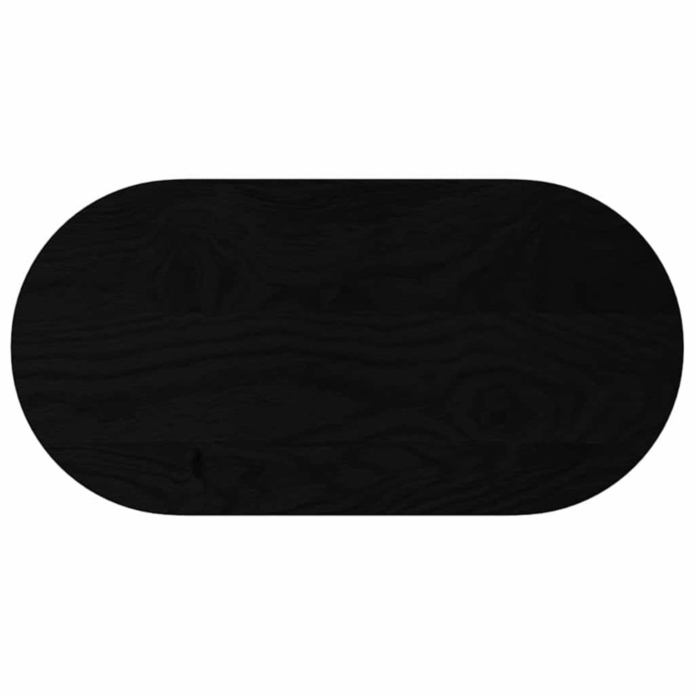 Dessus de table 80x40x2 cm bois de chêne massif ovale