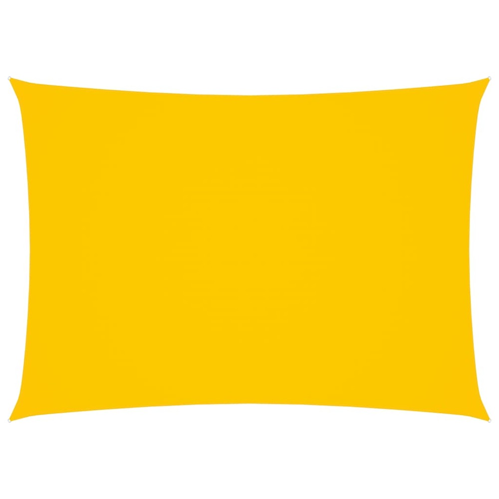 Voile toile d'ombrage parasol tissu oxford rectangulaire 2 x 4 m jaune
