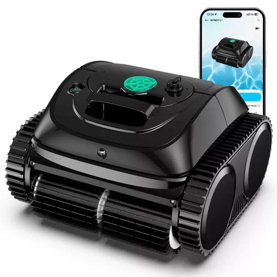 Robot piscine sans fil - wybot osprey 800 - nettoyeur piscine automatique - autonomie 150 min - filtration fine 180 microns