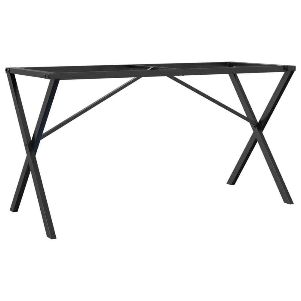 Pieds de table à manger cadre en x 120x60x73 cm acier