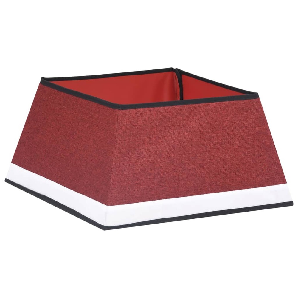 Jupe de sapin de noël rouge et blanc 48x48x25 cm