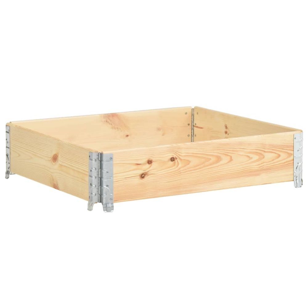 Jardinière d'extérieur surélevée 100x100 cm bois de pin solide