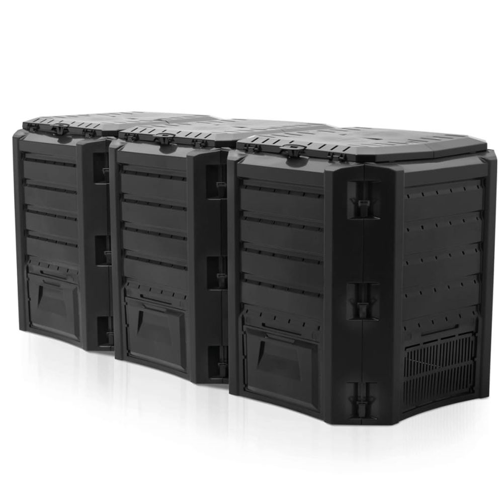 Bac Ã  compost Noir 1200 L