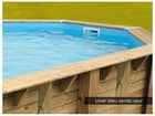 Liner seul bleu pour piscine bois azura 7,50 x 4,00 x 1,30 m