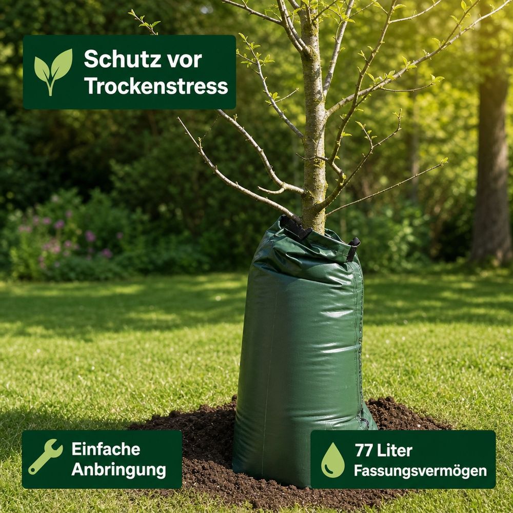 Sac d'arrosage pour arbre - 77 litres - arrosage goutte à goutte | Truffaut