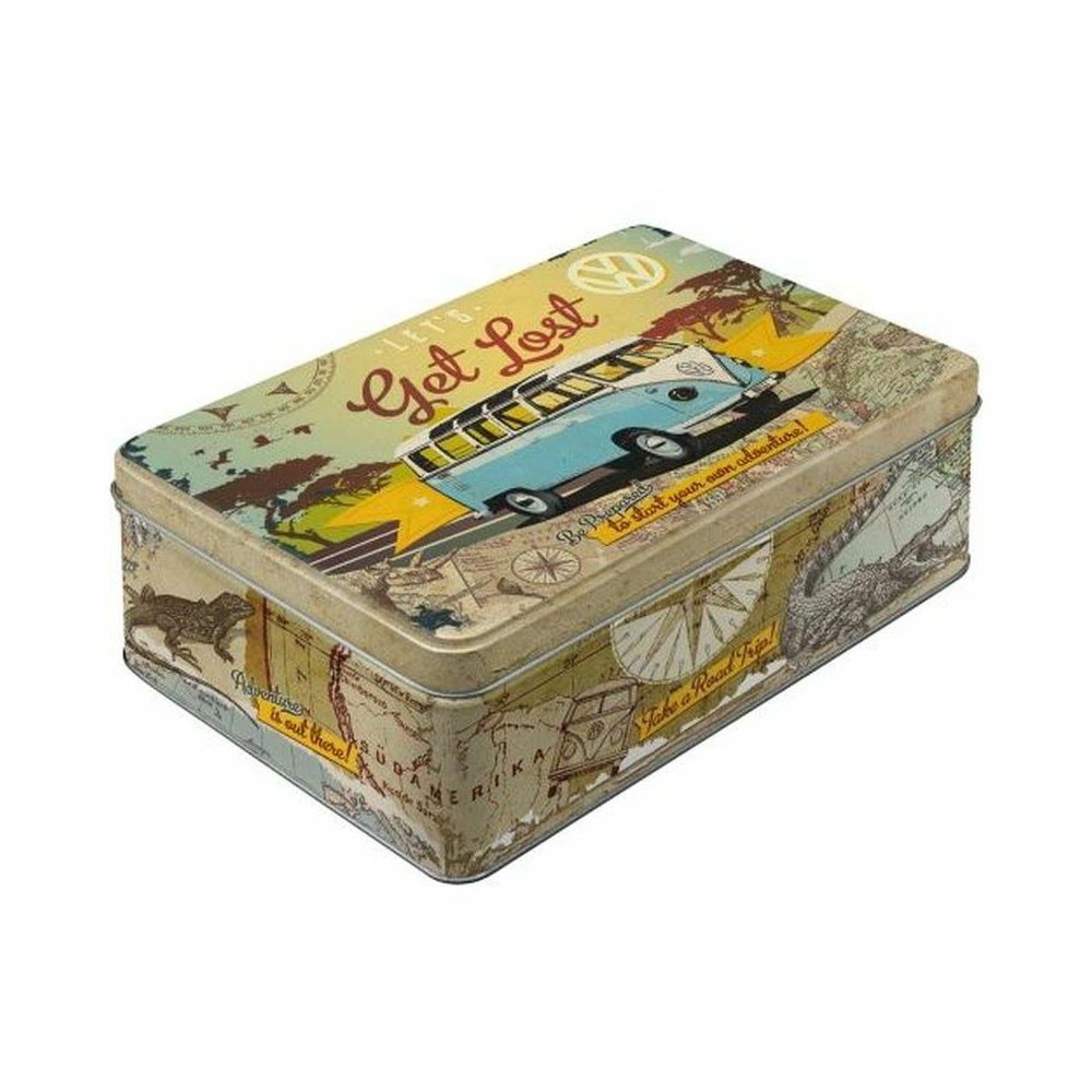 Boite à sucres publicitaire en métal van vw get lost