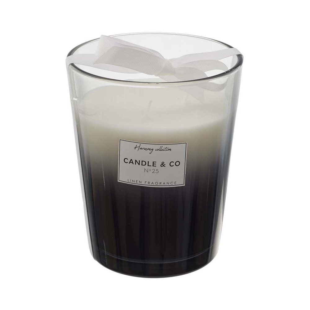 Maxi bougie parfumée vase noir harmony 16 cm
