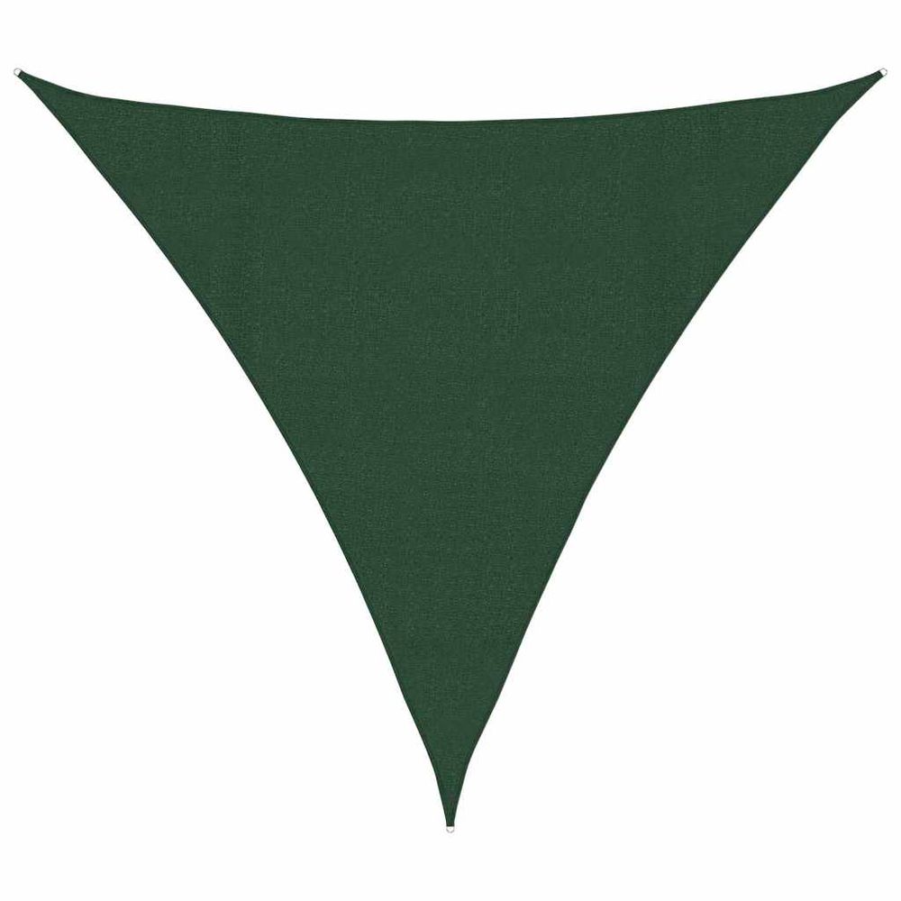 Voile d'ombrage 160 g/m² vert foncé 4,5x4,5x4,5 m pehd
