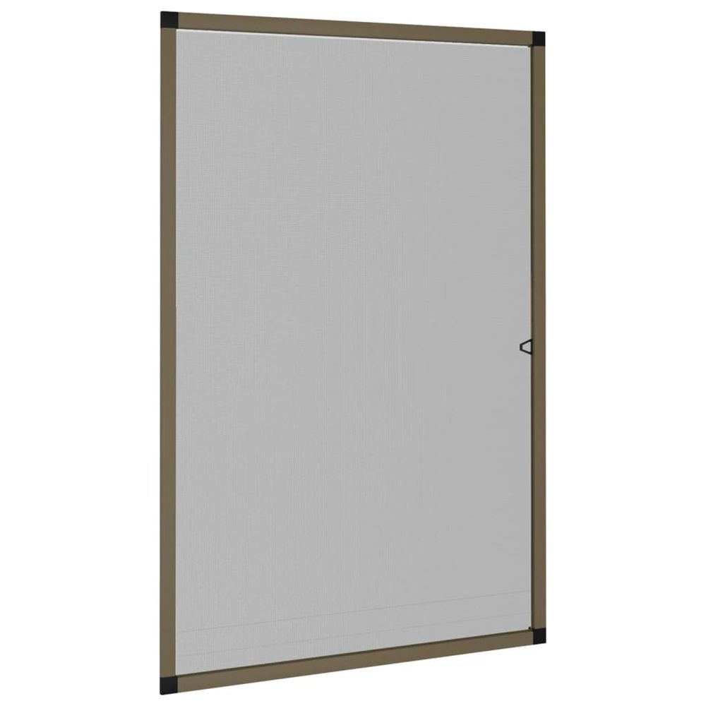 Moustiquaire pour fenêtres marron 90x120 cm