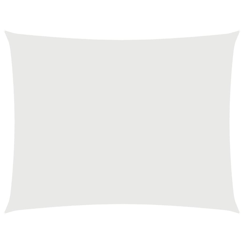 Voile de parasol tissu oxford rectangulaire 2x3 m blanc