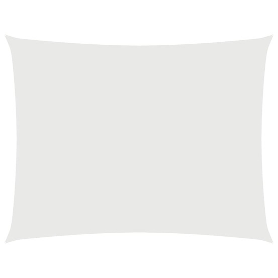 Voile de parasol tissu oxford rectangulaire 2x3 m blanc