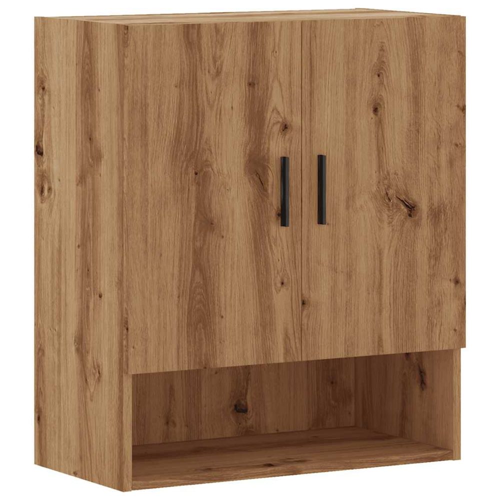 Armoire murale chêne artisanal 60x31x70 cm bois d'ingénierie