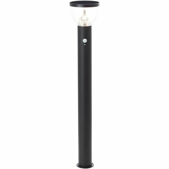 Potelet extérieur tulip led et solaire - détecteur de mouvement - inox et plastique - 4 w - noir