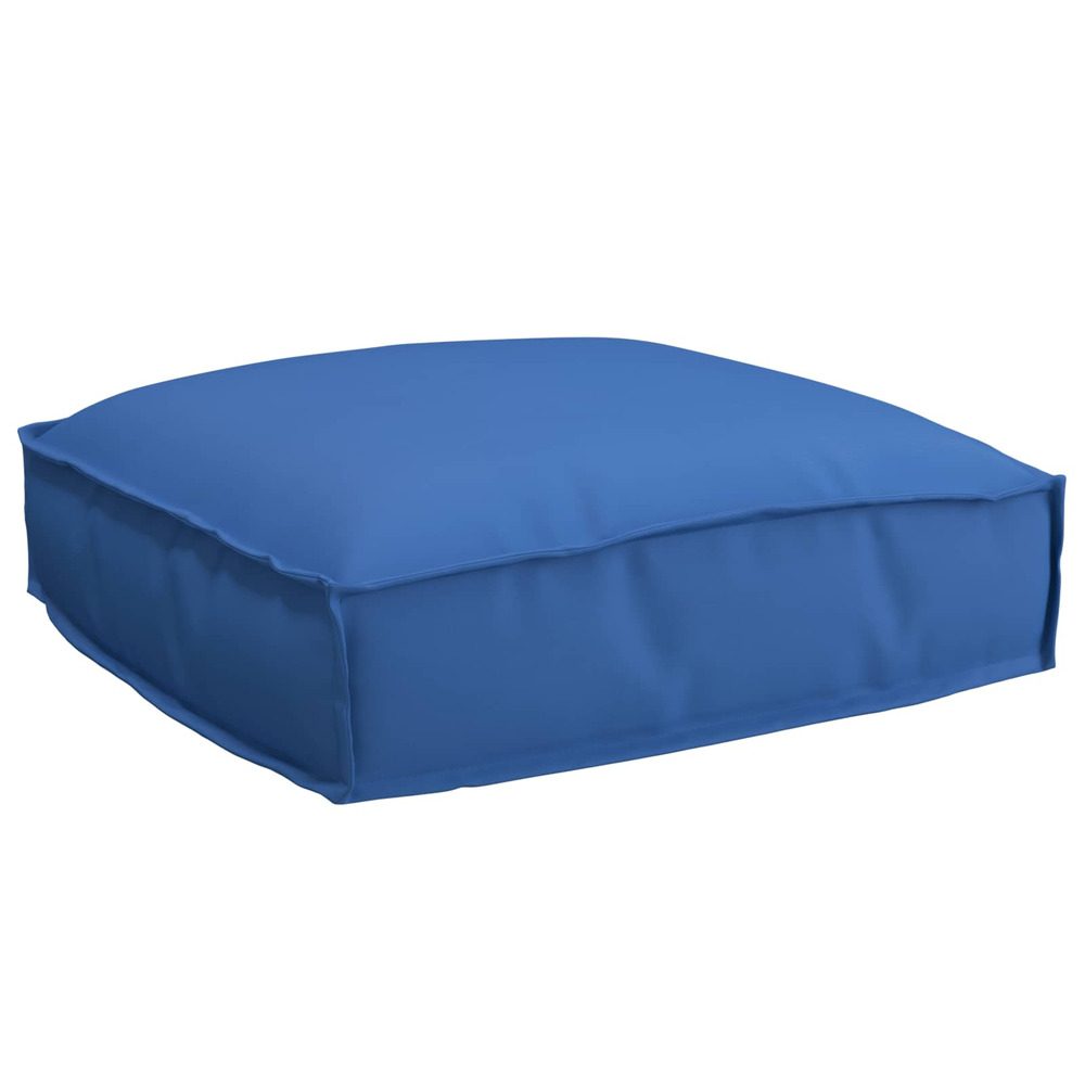 Coussin bleu royal 50 x 50 x 12 cm tissu oxford