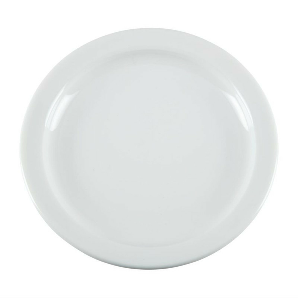 Assiettes à bord étroit blanches 150(ø)mm lot de 12 olympia