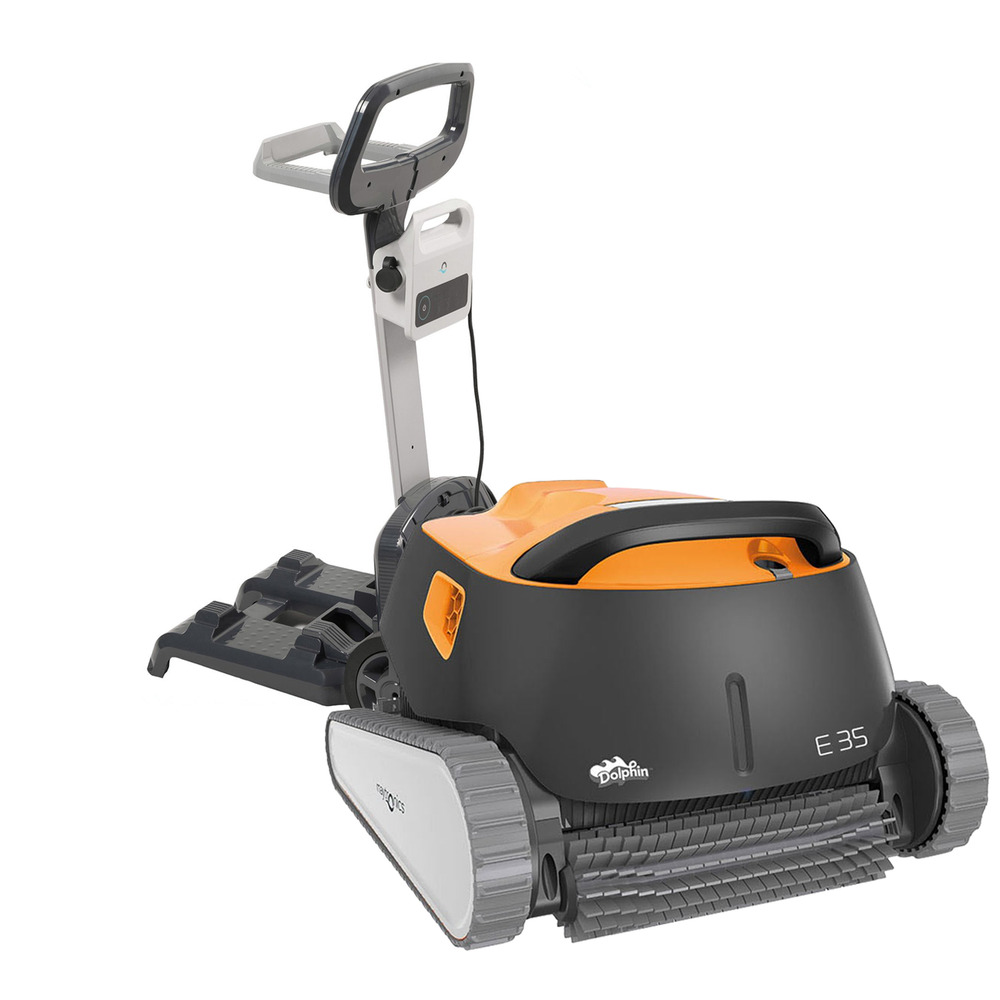 Robot electrique de piscine fond, parois et ligne d'eau avec chariot - e35
