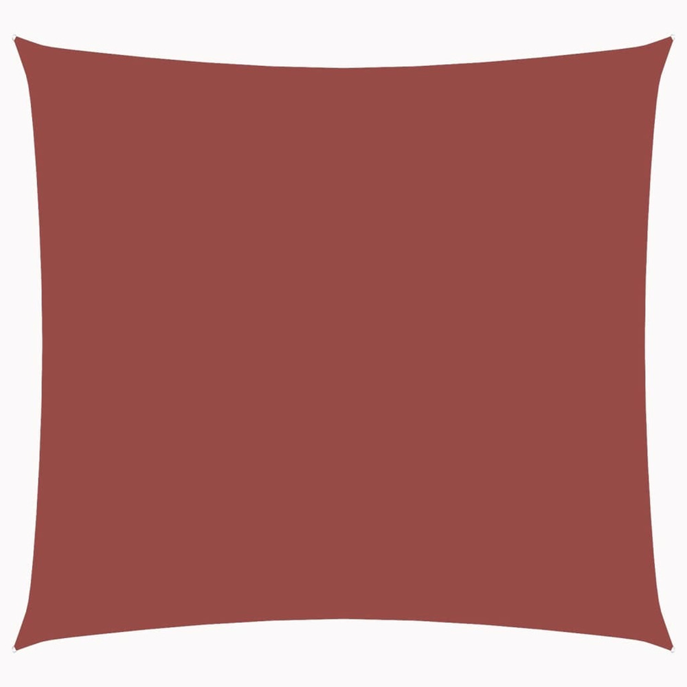 Voile de parasol tissu oxford carré 2,5x2,5 m terre cuite