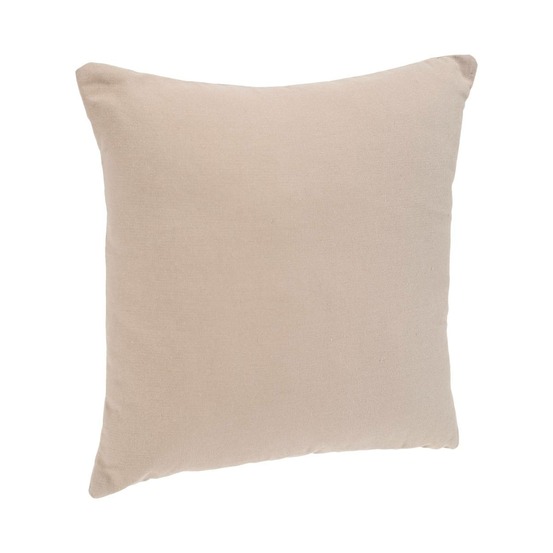 Coussin déhoussable coton - beige - 38x38 cm