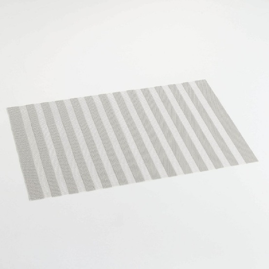 Set de table pvc ajouré garden gris 30 x 45 cm