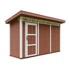 Abri de jardin à base de bois en panneaux lp smartside 4m²-avec sol l161xl412xh239cm-timbela m902- couleur de peinture redwood red