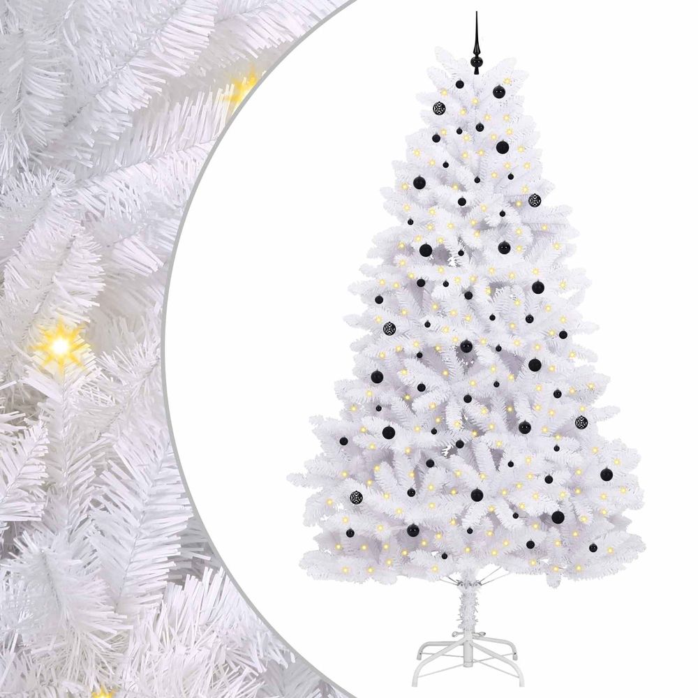 Sapin de noël artificiel à branches articulées blanc 300 cm
