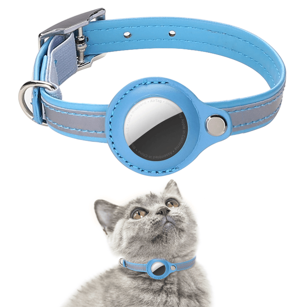 Collier Chat Réfléchissant Et Sécurité Petface - Bleu - Réglable Avec Cloche - Modèle 41005DS1