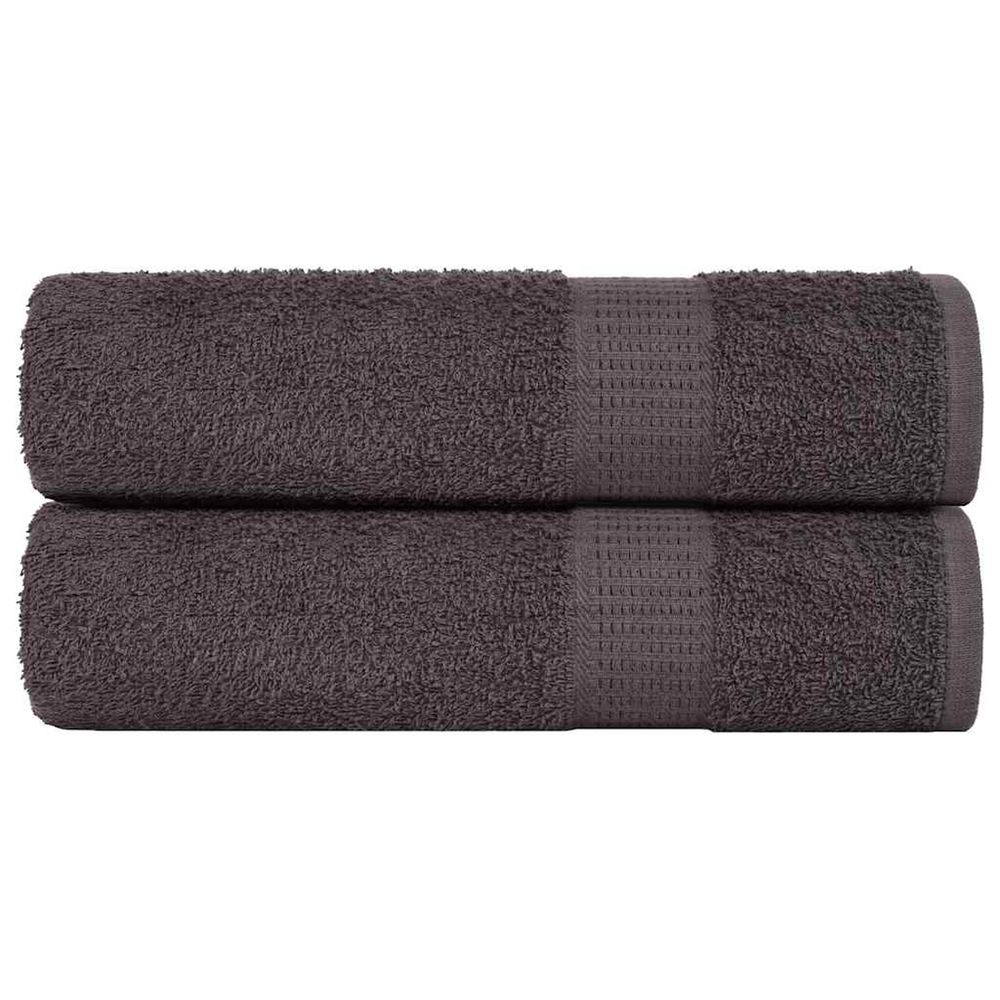 Essuie-mains frogn 2 pcs anthracite 50x100 cm 360 g/m²