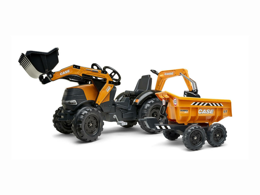 Tractopelle à pédales case ih construction avec excavatrice et selle pivotante 3