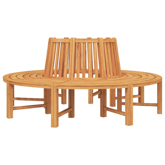 Bancs circulaires lot de 2 demi-rond ø201 cm bois massif teck
