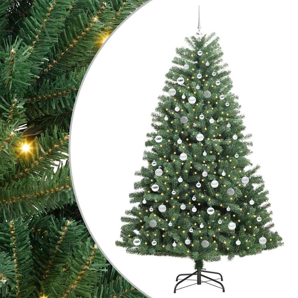 Sapin de noël artificiel à branches articulées vert 210 cm