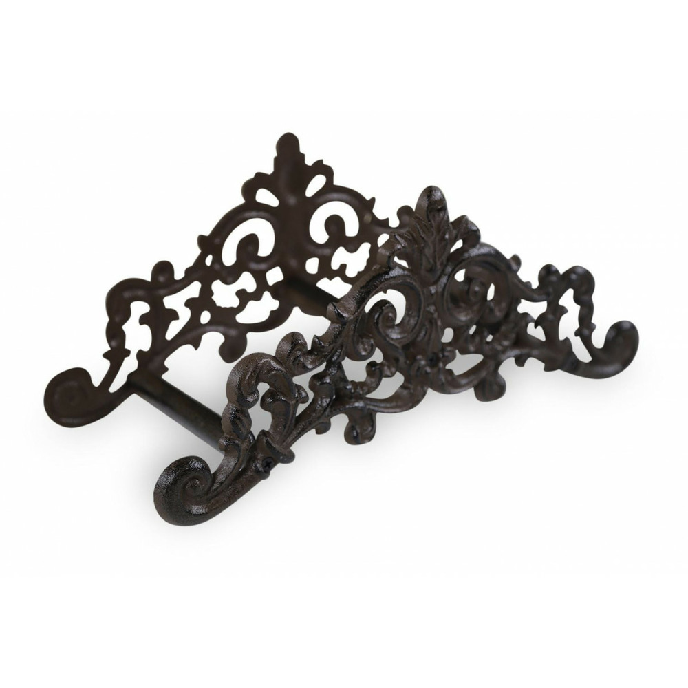 Support tuyau arrosage fonte fonte marron - décoration d'autrefois